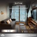 ขายคอนโด Rhythm Sukhumvit 501 BED 1 BATH ห้องชั้นสูง เฟอร์นิเจอร์ครบ วิวแม่น้ำ