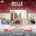 ขาย-เช่าBelle Grand Rama 9 ห้อง Duplex 3 ห้องนอน ไซส์ 108.18 ตร.ม