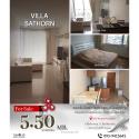 ให้เช่า คอนโด Villa Sathorn ห้องพื้นที่ใช้สอยเยอะ เฟอร์นิเจอร์ครบราคา 18000 บาท เดินทางสะดวก ติด BTS กรุงธนบุรี