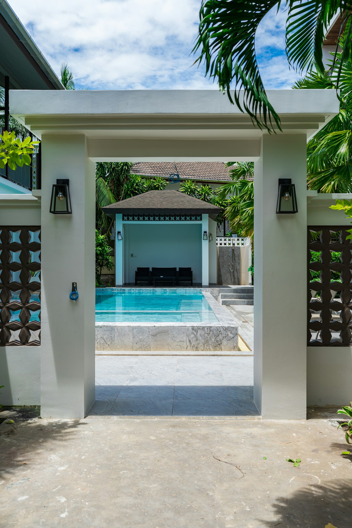 Tropical pool villa with private garden